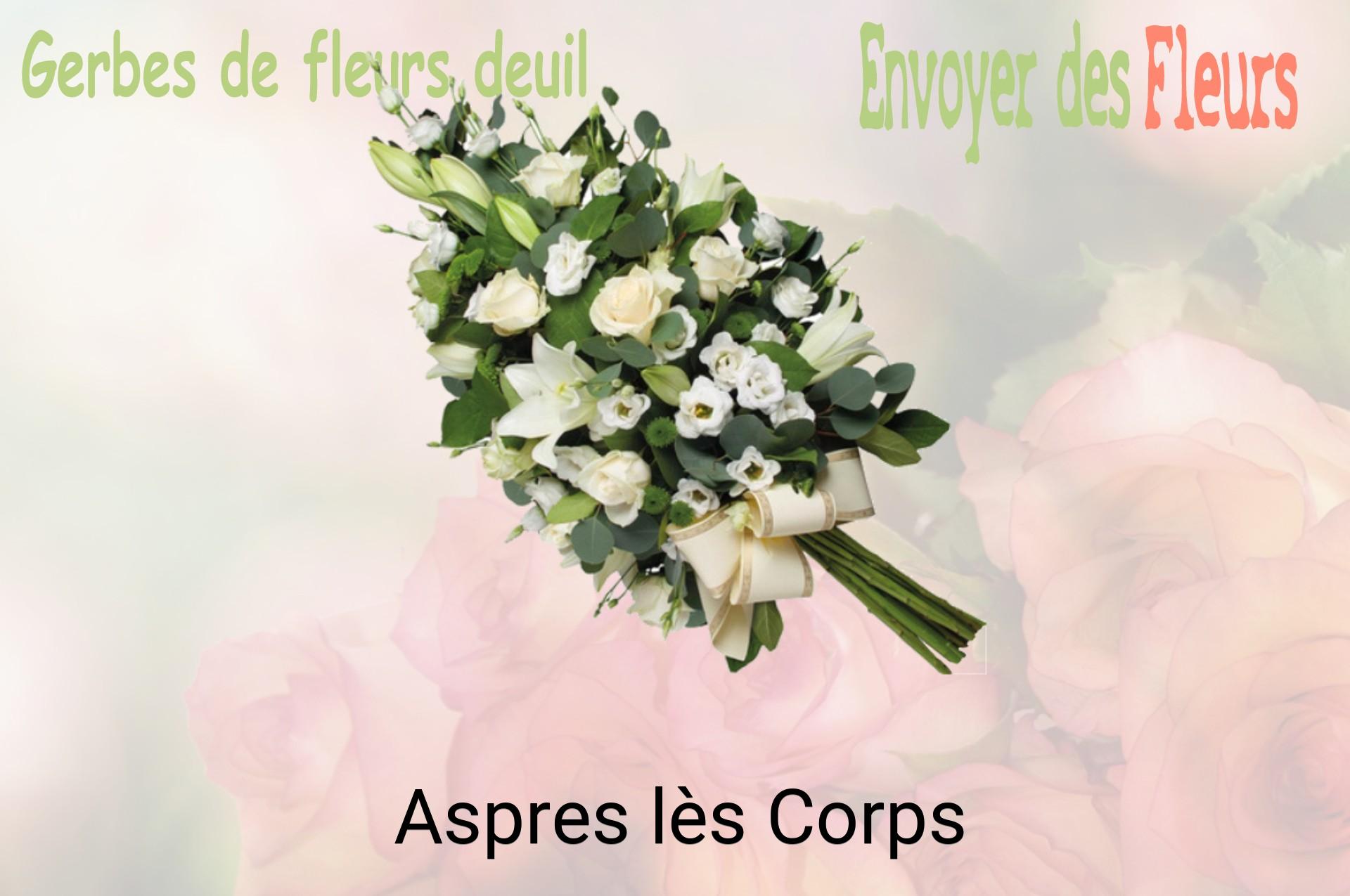 Gerbe de fleurs de deuil livrée à Aspres-lès-Corps